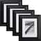 Craig Frames 4 Pack Upscale Satin Black Picture Frame with Mat